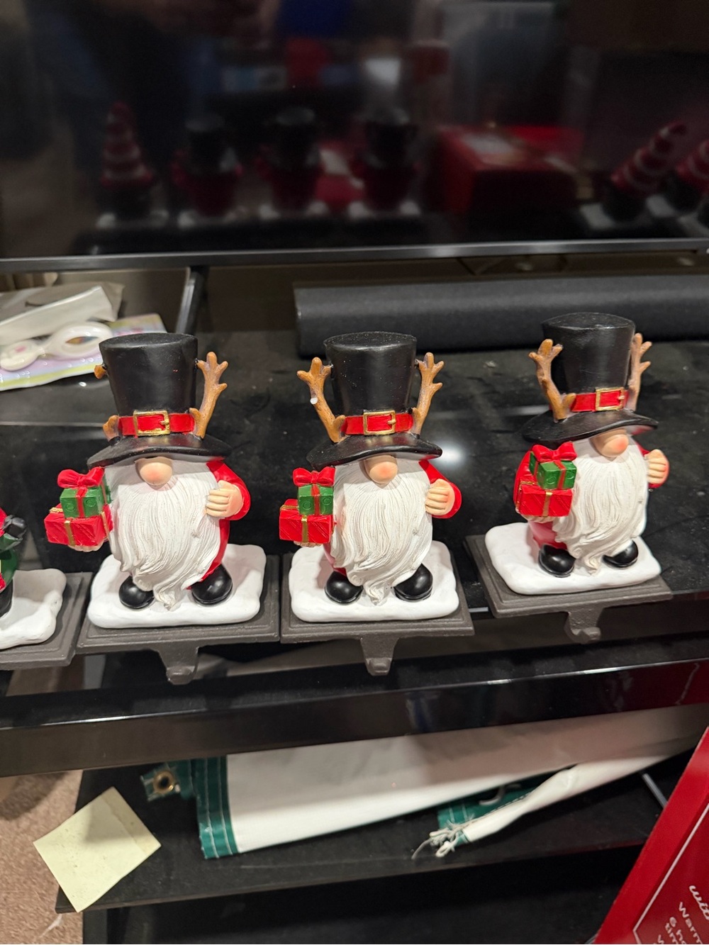 Pier 1 import Christmas decor Holiday Stocking Holders Set of 3